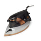 Fier de calcat Retro HAUSBERG HB-7817NG, 1000-1200W, Talpa acoperit ceramic turnat, Termostat, 6 Setari temperatura, Indicator luminos, Protectie supraincalzire, Temperatura 200°C, Negru