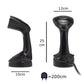 Fier de calcat vertical HAUSBERG HB-7901NG, 1200W, rezervor 200ml detasabil, placa de otel inoxidabil, abur 18g/min, buton on/off, Negru