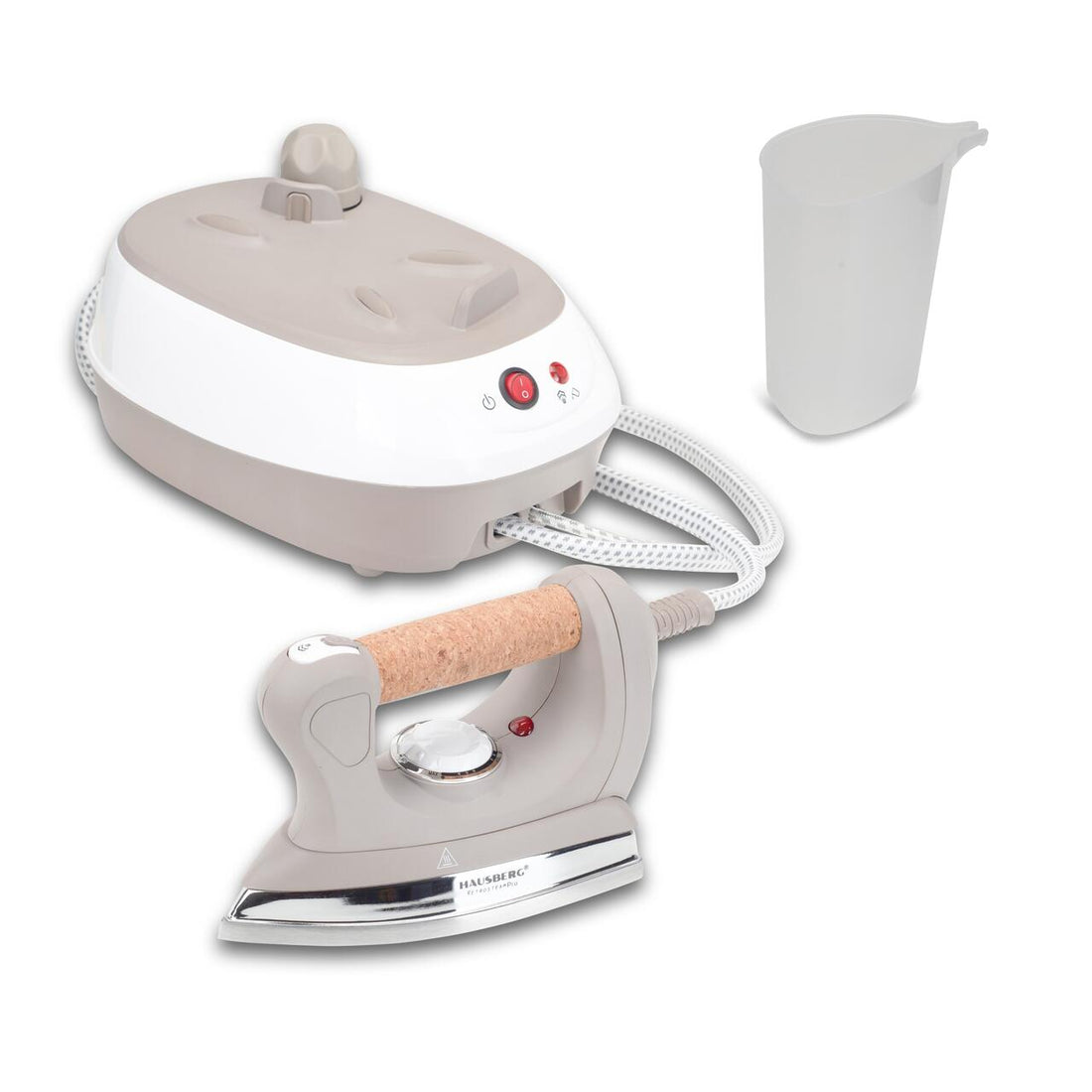 Statie de calcat cu abur HAUSBERG HB-7927RST, 2000-2400W, 60g/min, 0.5l, Termostat, Presiune 6 bar, Incalzire dubla, Rustic