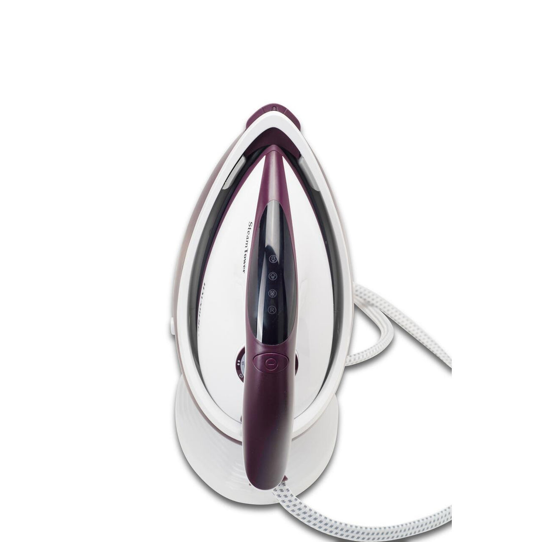 Statie de calcat HAUSBERG HB-7930MV, 2000-2400 W, 5 bar, 1.2 L, 35g/min, cartus anti-calcar, talpa ceramica, oprire automata, Alb/Mov