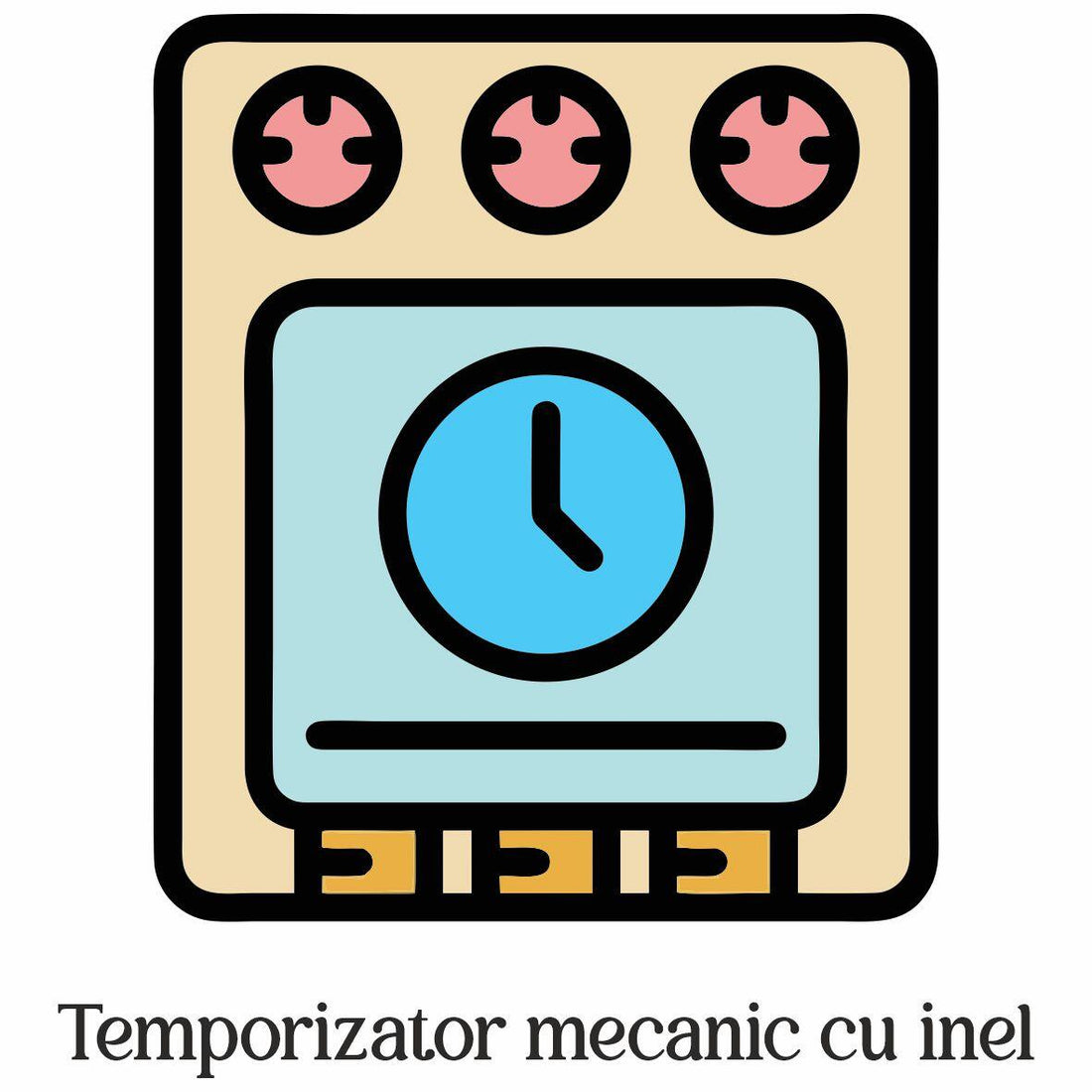 Cuptor electric Rustic HAUSBERG HB-8001RST, 1400W, 48l, Timer mecanic, Termostat reglabil, 4 nivele de inaltime a tavii, usa din sticla rezistenta la temperature ridicate, panou mecanic, Negru-Auriu