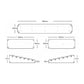 Uscator de rufe Kluder, Montabil pe perete, Aluminiu, Alb, 1000 x 500 mm