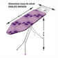 Masa de calcat EKOLIFE MN105M, vopsea electrostatica, husa bumbac si poliester, 62 x 87 x 105 cm