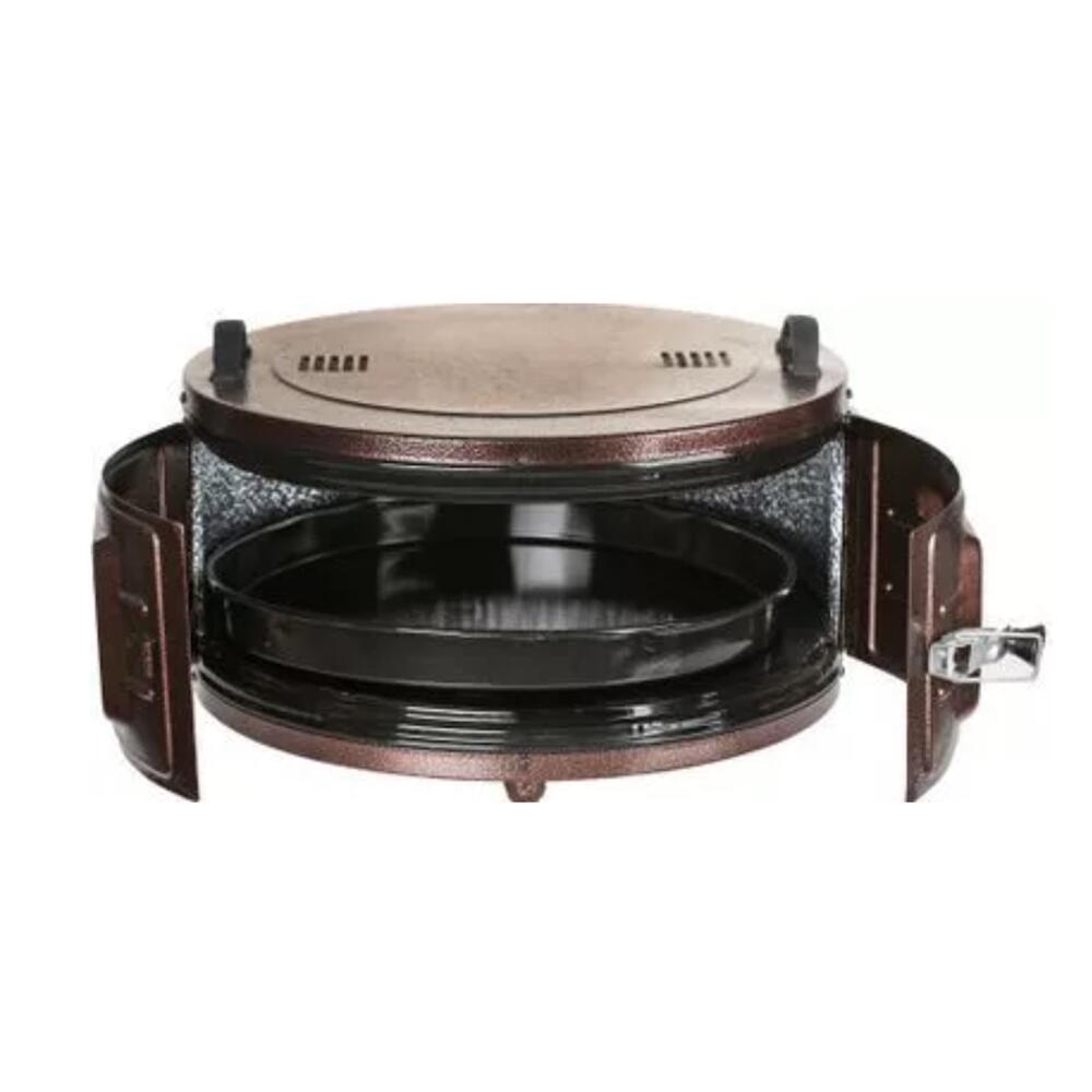 Cuptor electric rotund cu termostat Ertone MN-9010VS, Putere: 220-230V, 50Hz, 2 rezistente electrice 2 x 650W, capacitate 40l, indicator luminos, Visiniu