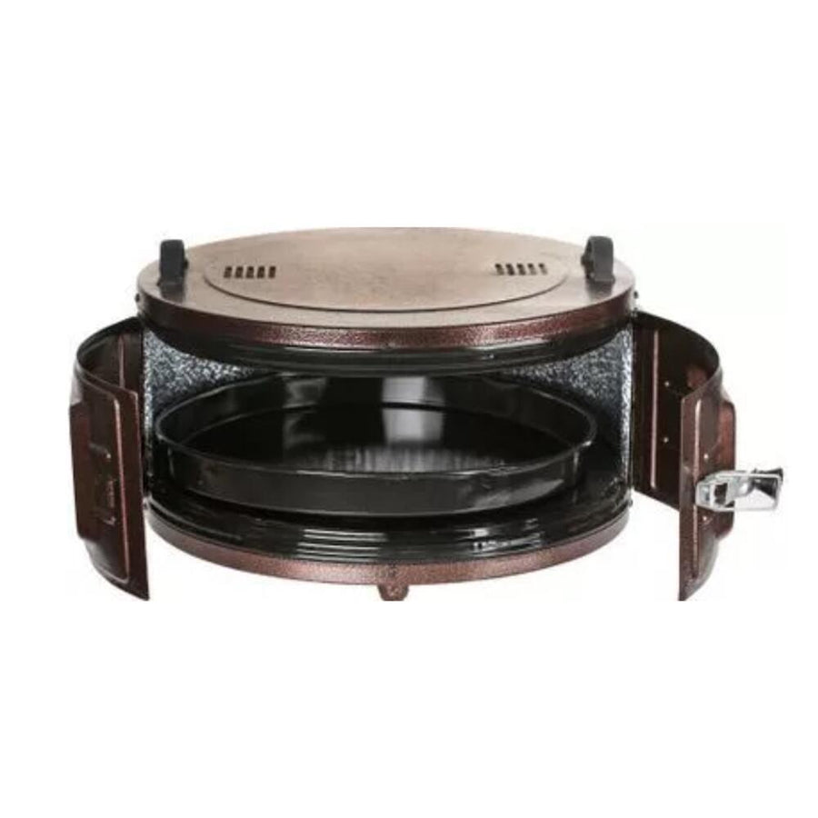 Cuptor electric rotund cu termostat Ertone MN-9010VS, Putere: 220-230V, 50Hz, 2 rezistente electrice 2 x 650W, capacitate 40l, indicator luminos, Visiniu