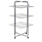 Uscator de rufe cu 3 nivele Ertone MN98U, pliabil cu suport de umerase, suporta 30 kg rufe, Inox