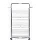 Uscator de rufe cu 3 nivele Ertone MN98U, pliabil cu suport de umerase, suporta 30 kg rufe, Inox