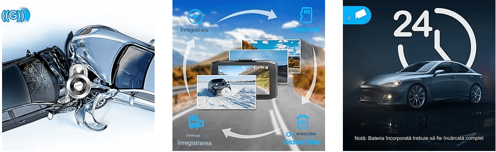 Camera Auto DVR 4K/2K/1080p si Camera Spate 1080p cu Conectivitate Wi-Fi, G-Senzor, Mod Parcare, Inregistrare in Bucla - Specializat.ro