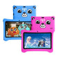 Tableta pentru copii de 7 inch Android WiFi cu Protectie anti shock, Camera dubla, jocuri, desene, aplicatii, Educativ, model Ursulet - Specializat.ro