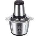Tocator Electric AriDam Profesional, Bol Inox 3L, 4 Lame Otel, Design Compact Negru/Argintiu