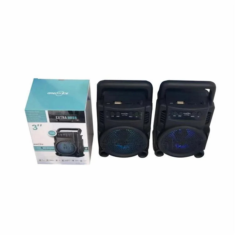 Boxa portabila GTS 1360 cu led RGB cu maner transport