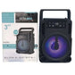 Boxa portabila GTS 1360 cu led RGB cu maner transport