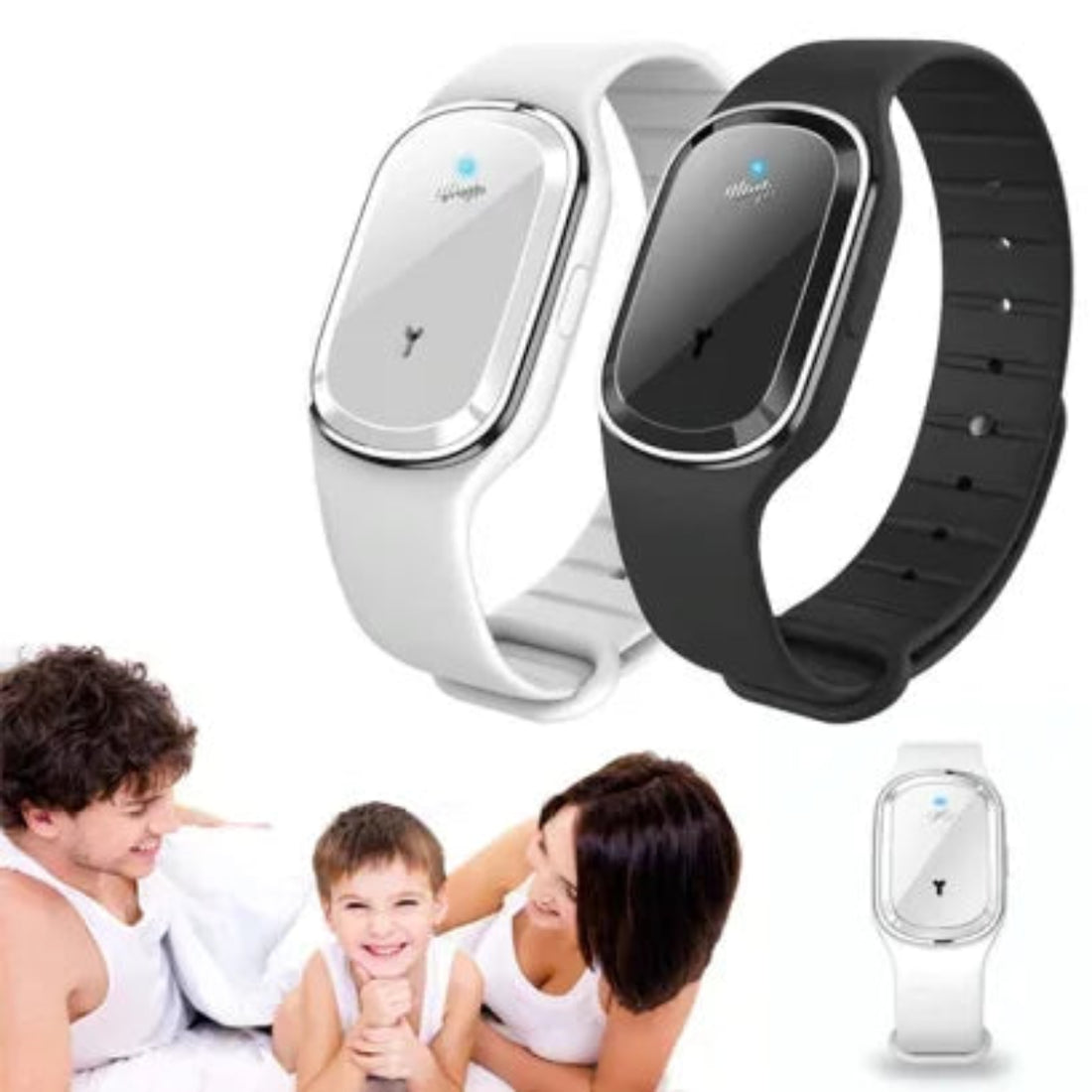 Bratara Anti Tantari cu Ultrasunete Impotriva Tantarilor si Insectelor, cu Funtie Ceas, Unisex, pentru Copii si Adulti, Calitate Premium, Design Profesional |