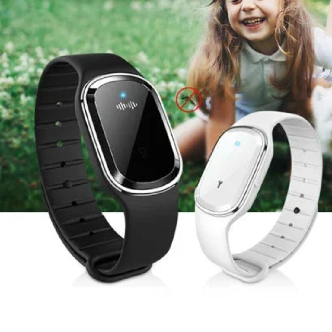 Bratara Anti Tantari cu Ultrasunete Impotriva Tantarilor si Insectelor, cu Funtie Ceas, Unisex, pentru Copii si Adulti, Calitate Premium, Design Profesional |