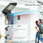 Lampă Solară cu Cameră Supraveghere 4G SIM 4MP | PTZ 355°, Panou Solar 24W, Baterie 18000mAh