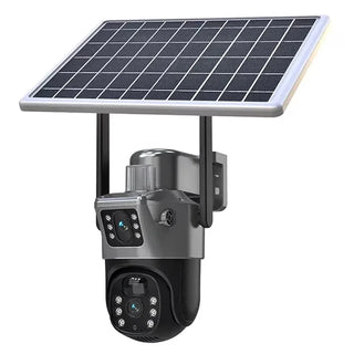 Camera dubla gri 4G SOLAR baterie 12 mii
