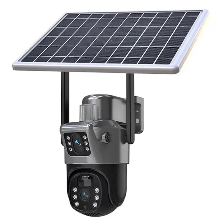 Camera dubla gri 4G SOLAR baterie 12 mii
