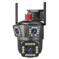 Camera de supraveghere tripla 4G, ultra  HD 5X zoom, rotire, leduri