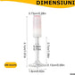 Set 50 x Cui Fixare, Autopropulsare, Pentru Pistol Manual, Model CIuperca, 7.2 mm, Alb/Argintiu