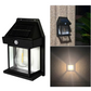 Lampă Solară de Perete tip Felinar cu Senzor de Mișcare | 3 Moduri de Lumină, Acumulator 1200mAh