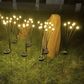 Set 2 Lampi Solare LED Decorative tip Licurici pentru Gradina – 8 Bulbi, Alb Cald 3000K