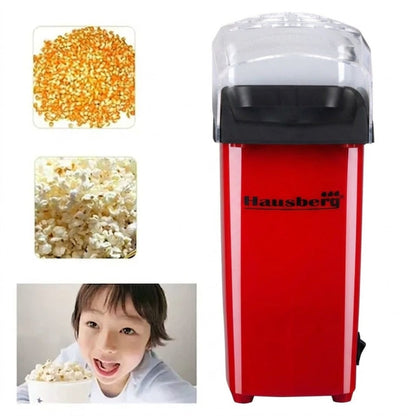 Aparat Popcorn, Hausberg HB910RS 1000 w, jet aer cald, premium, rosu
