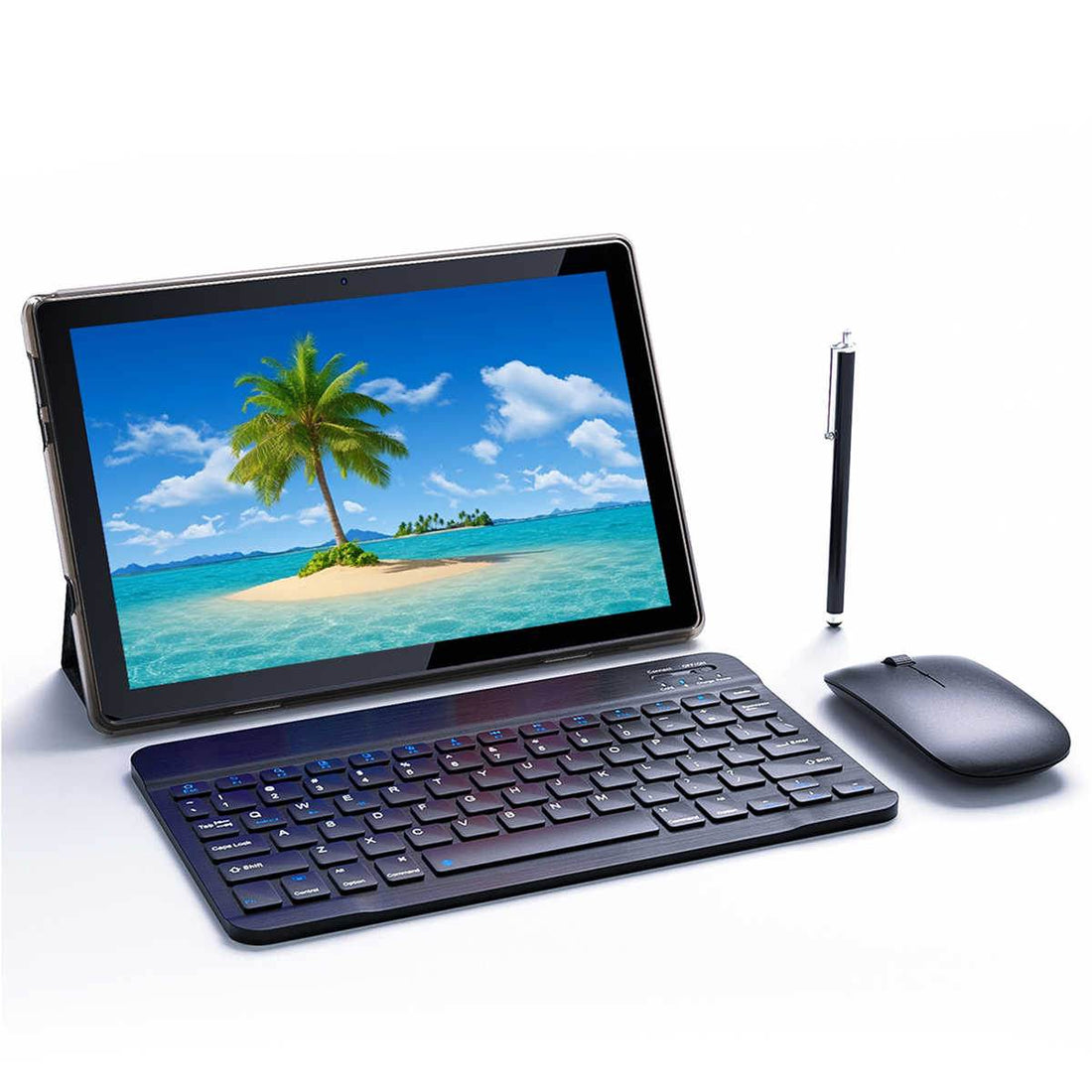 Tableta Android 10.1 inch, 18GB RAM, 128GB ROM, WiFi, cu Tastatura, Mouse, Carcasa de Protectie si Stilou - Specializat.ro