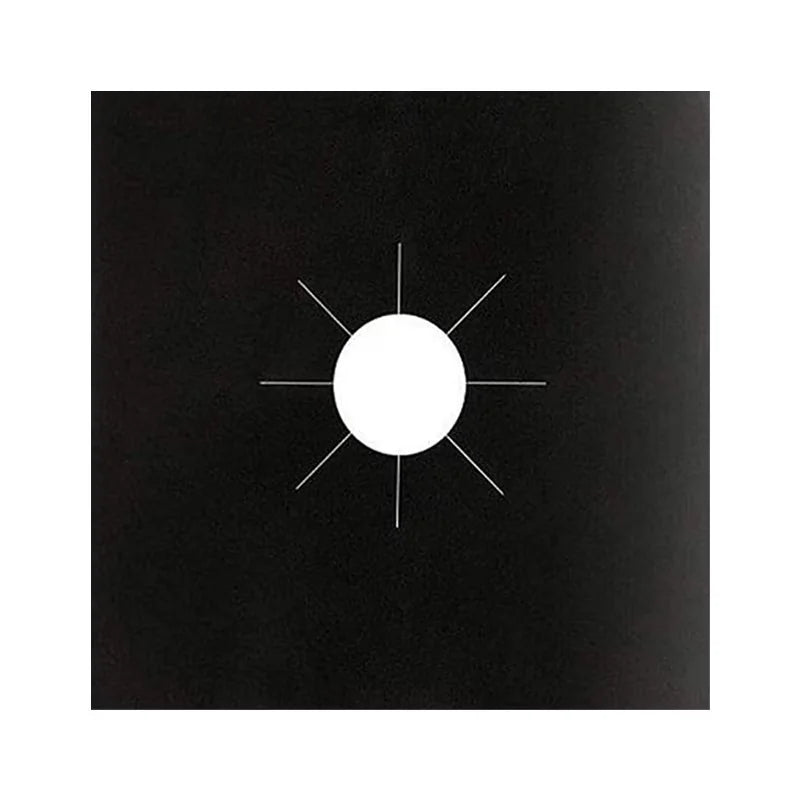 Set 4 folii de protectie pentru aragaz, teflon reutilizabil si lavabil, 27x27 cm, negru