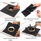 Set 4 folii de protectie pentru aragaz, teflon reutilizabil si lavabil, 27x27 cm, negru