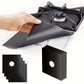 Set 4 folii de protectie pentru aragaz, teflon reutilizabil si lavabil, 27x27 cm, negru