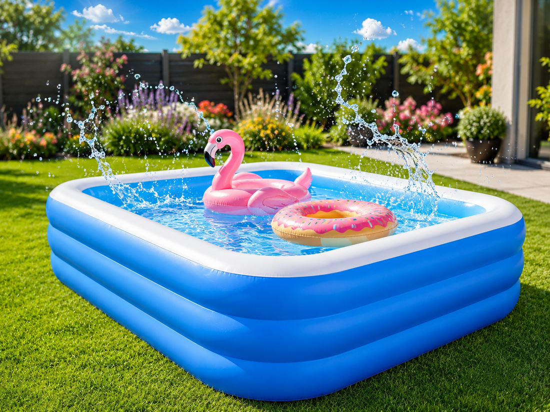 Piscină Gonflabilă 200x120x40 cm – Ideală pentru Copii și Familie