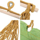 Hamac tip scaun suspendat din bumbac, cu 2 perne, 150kg, multicolor
