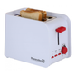 Prajitor de paine Hausberg HB-195RS, 750 W, 2 felii, functie decongelare, functie reincalzire, 6 trepte putere, Alb/Rosu