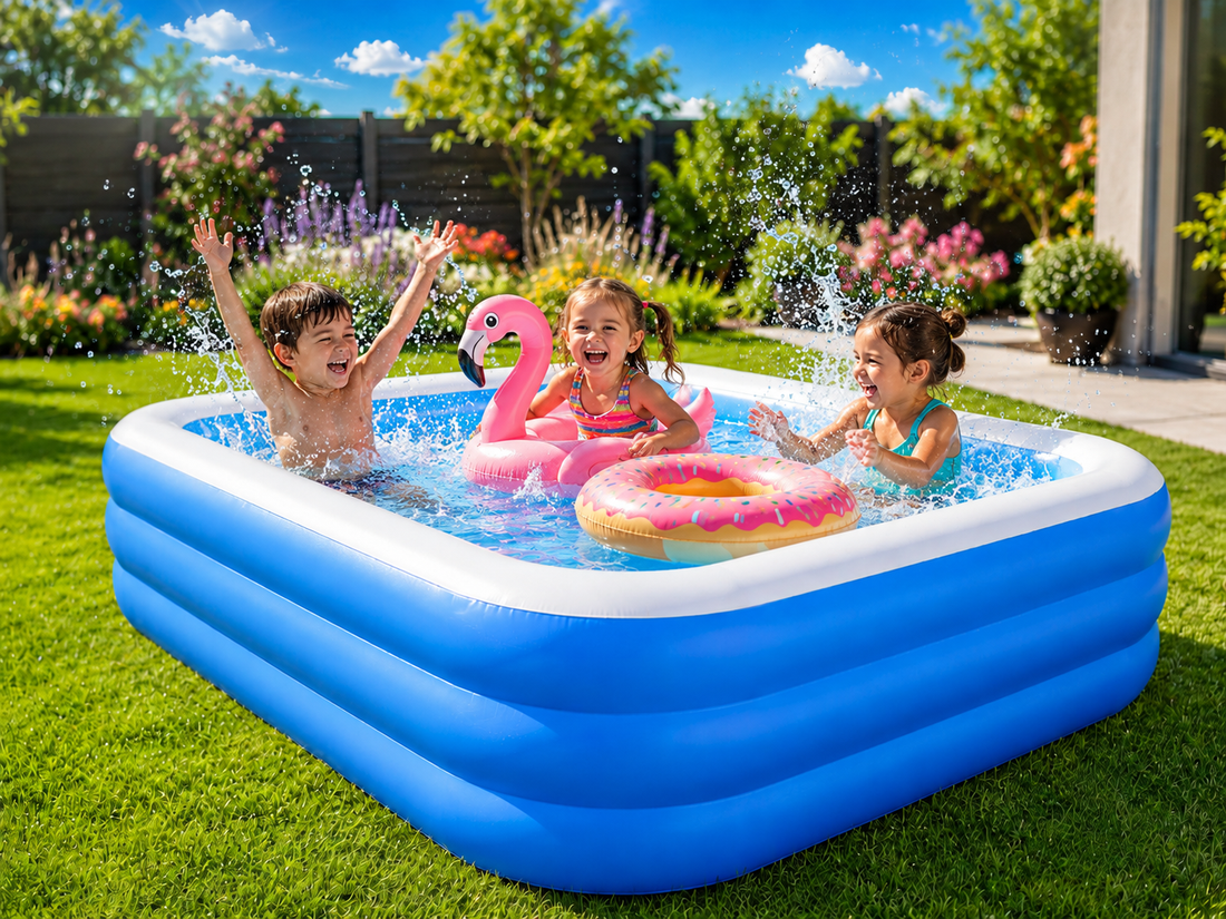 Piscină Gonflabilă 200x120x40 cm – Ideală pentru Copii și Familie