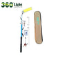Kit Nocturna eLIVE FR-04, Proiector Camping LED 47W 4558lm, Waterproof, Brat Telescopic Ajustabil 4,5m, 3 Adaptoare 220V-AUTO-Cleme Crocodil Baterie, Telecomanda, Geanta Transport