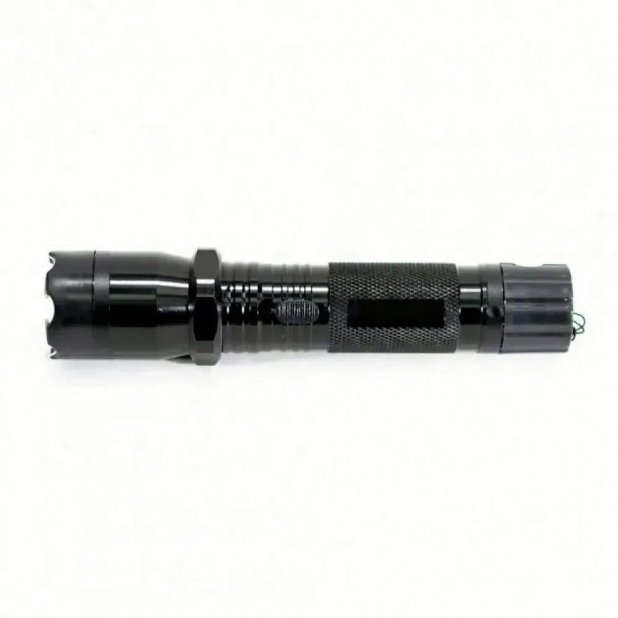 Lanterna Cu Electrosocuri Si Laser, Cu 3 Functii, Buton De Siguranta Si Acumulator Inclus, Negru