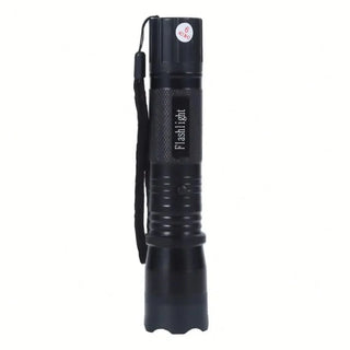 Lanterna Cu Electrosocuri Si Laser, Cu 3 Functii, Buton De Siguranta Si Acumulator Inclus, Negru