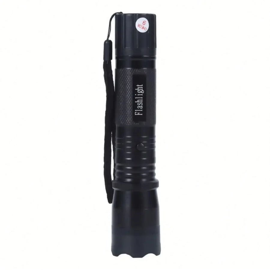 Lanterna Cu Electrosocuri Si Laser, Cu 3 Functii, Buton De Siguranta Si Acumulator Inclus, Negru