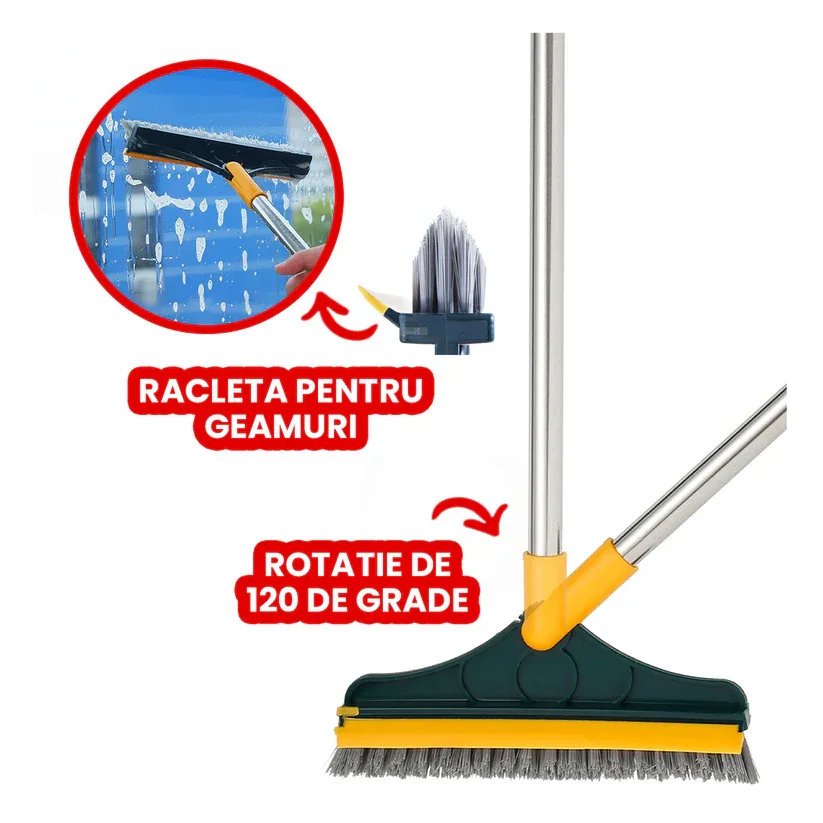 Perie cu Racleta pentru Spalat Podeaua