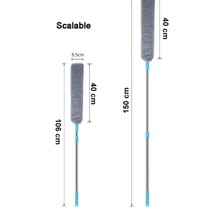 Set 2 în 1 pentru Curățenie – Mătură cu Racletă și Mop Flexibil