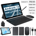 Tableta Android 10.1 inch, 18GB RAM, 128GB ROM, WiFi, cu Tastatura, Mouse, Carcasa de Protectie si Stilou - Specializat.ro