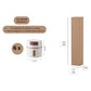 Set de recipiente pentru condimente, 6 bucati, suport metalic, prindere magnetica, practice, aspect premium, design minimalist