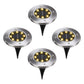 Lămpi Solare LED pentru Grădină – Set 4 Bucăți, Lumină Caldă (Warm White), IP65, Încărcare Solară