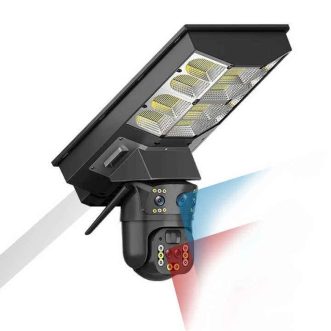 Lampă Solară cu Cameră Supraveghere 4G SIM 4MP | PTZ 355°, Panou Solar 24W, Baterie 18000mAh
