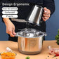 Blender Tocător Electric Profesional 1000W Bol Inox 5L Carne și Legume
