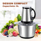 Blender Tocător Electric Profesional 1000W Bol Inox 5L Carne și Legume