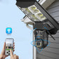 Lampă Solară cu Cameră Supraveghere 4G SIM 4MP | PTZ 355°, Panou Solar 24W, Baterie 18000mAh