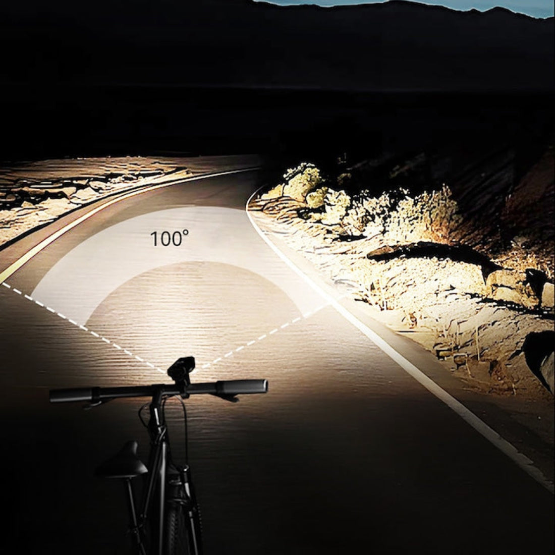 Lanterna Far LED Reincarcabil USB pentru Bicicleta – 6 Moduri, Power Bank 4000mAh