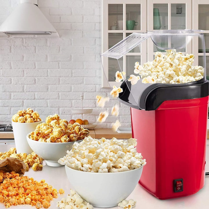 Aparat Floricele Aer Cald 1200W – Popcorn Fără Ulei, Gata în 2 Minute
