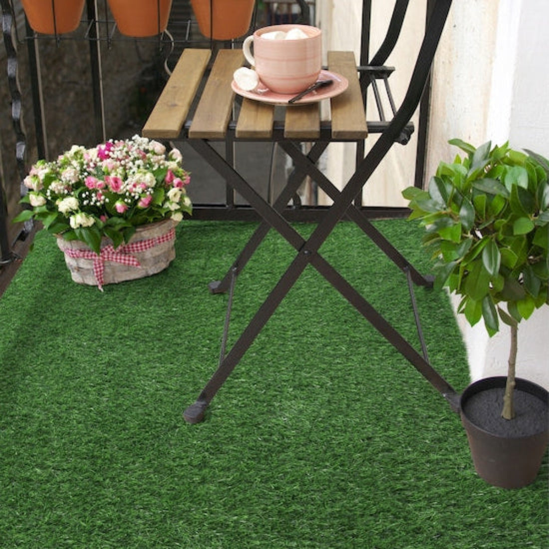Gazon Artificial Polipropilena Verde 200x100cm - Înălțime 25mm